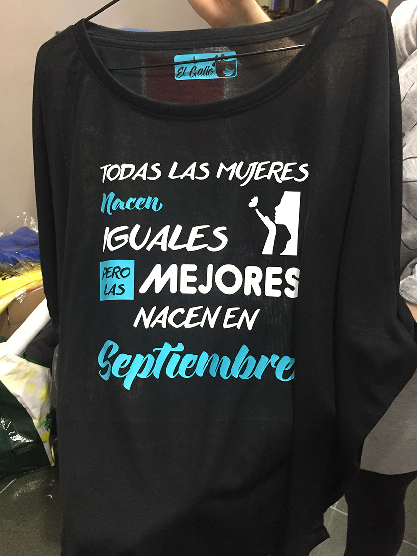 Impresión Camiseta Cumpleaños Tenerife