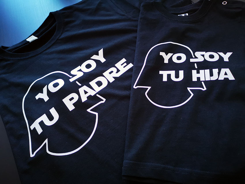 Impresión Camiseta Star Wars Padre Hija Tenerife
