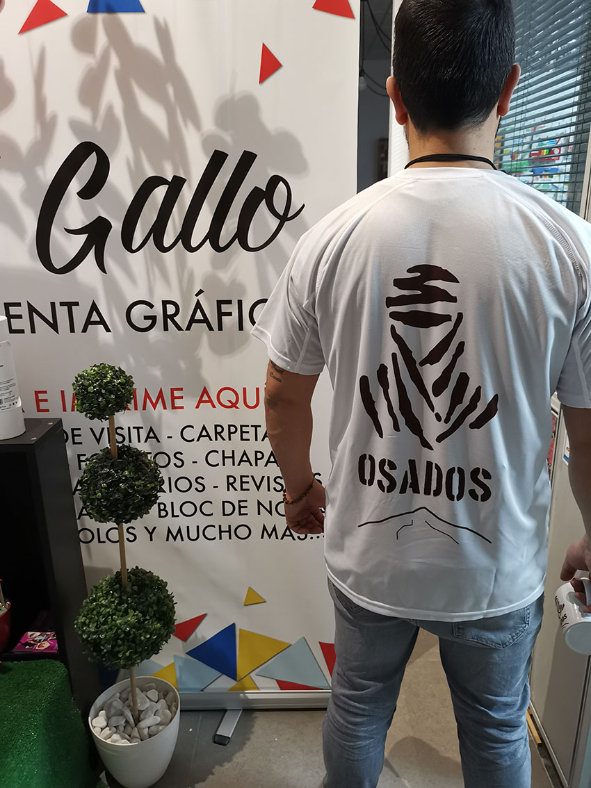 Impresión Camiseta Club Motero Osados Tenerife