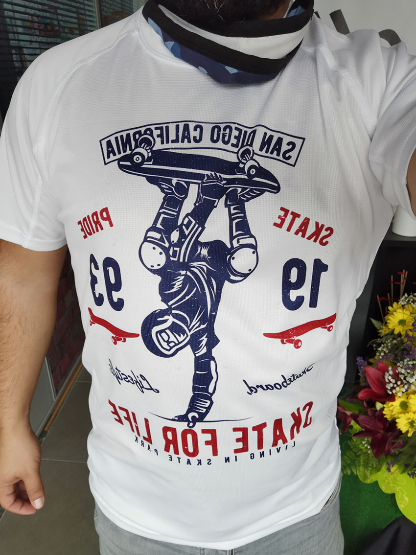 Impresión Camiseta Skate Tenerife