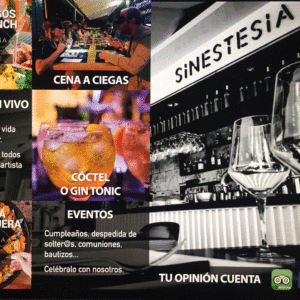 Mantel Individual Gastrobar Sinestesia Santa Cruz de Tenerife